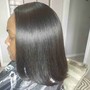 Sew-in with leave out