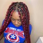 Bohemian Braids box braids bob