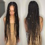 Medium Box Braids -waist length