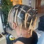 Men’s Box Braids on natural hair (full head )