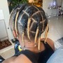 Mens Half head large (Box Braids)