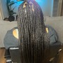 Human hair Goddess knotless bob  Braids