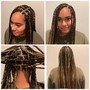 Large knotless braids