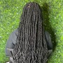 Butterfly locs/distressed locs by hand