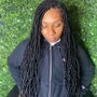 Butterfly locs/distressed locs by hand