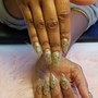 Glitter Nail Overlay Full Set