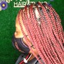 Bohemian small knotless Braids thigh length