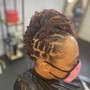 Loc Style updo