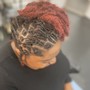 Loc Style updo