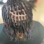 Short locs/ double strands