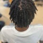 Short locs/ double strands