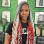 2 Feed-in/ cornrows braids(straight backs )