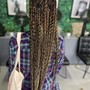 Large bohemian/goddess box braids