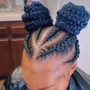 Braided ponytail