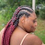 Two layer tribal braids