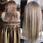 Application hair Extensions Keratin