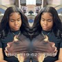 Deep side part Heavy Bang sew-In