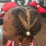 Two feed in French braids