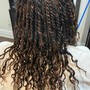 Mid-Back Individual Faux Locs