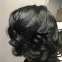 Sleek Ponytail Wand Curls/crimps