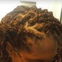 Mid-Back Individual Faux Locs