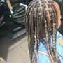 8 Feed-In Cornrows/ Large Feed-in cornrow Ponytail