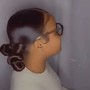 Braid in ponytail