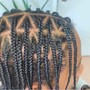 Half Feeder Half Individual Braids (Waist)