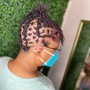 Instant Locs (half head)4in natural hair