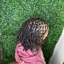 Instant Locs (half head)4in natural hair