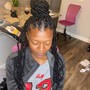 Full head soft locs retouch