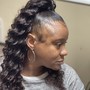 (6)Scalp braids to the back