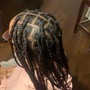 Medium knotless Braids