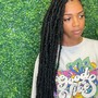 large mid back Box Braids