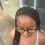 Natural hair cornrows