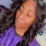 CURLS ONLY  (curls/straighten on wig/sew in/ or quickweave)