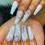 Acrylic 10 Toes with Acrylic Nail Set