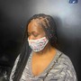 2 feed in scalp braids/with weave