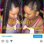 Medium Fulani Braids (2 bundles of 100% human hair)