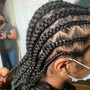 Cornrows straight back (12)