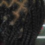 Natural hair 2 strand twist (medium)