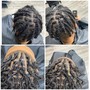 Retwist half head (Only the top sides shaved)