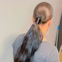 Single Braided Ponytail