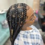 Large knotless/ large box braids