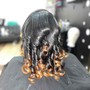 Basic Sew In (Bone Straight) Curls are $25 extra