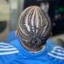 Traditional Braids and haircut combo #1