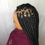 Medium knotless braid