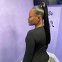 sleek ponytail