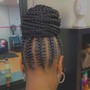 Large knotless plaits