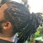 Palm roll Retwist two strand mid back